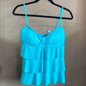 Kenneth Cole Reaction Tankini Swimsuit Top Separates Bathing Suit Large New 4/25